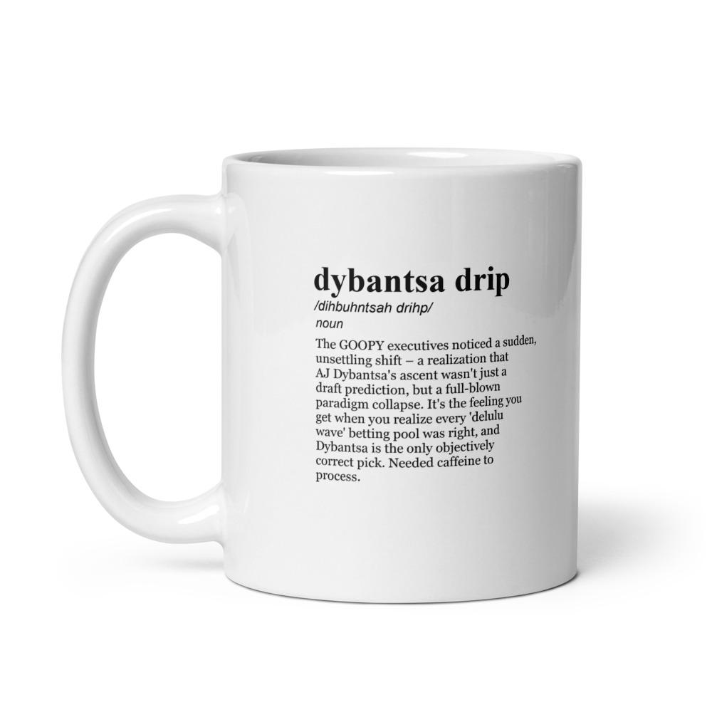 dybantsa drip /dihbuhntsah drihp/ noun The GOOPY executives noticed a sudden, unsettling shift – a realization that AJ Dybantsa's ascent wasn't just a draft prediction, but a full-blown paradigm collapse. It's the feeling you get when you realize every 'delulu wave' betting pool was right, and Dybantsa is the only objectively correct pick. Needed caffeine to process.